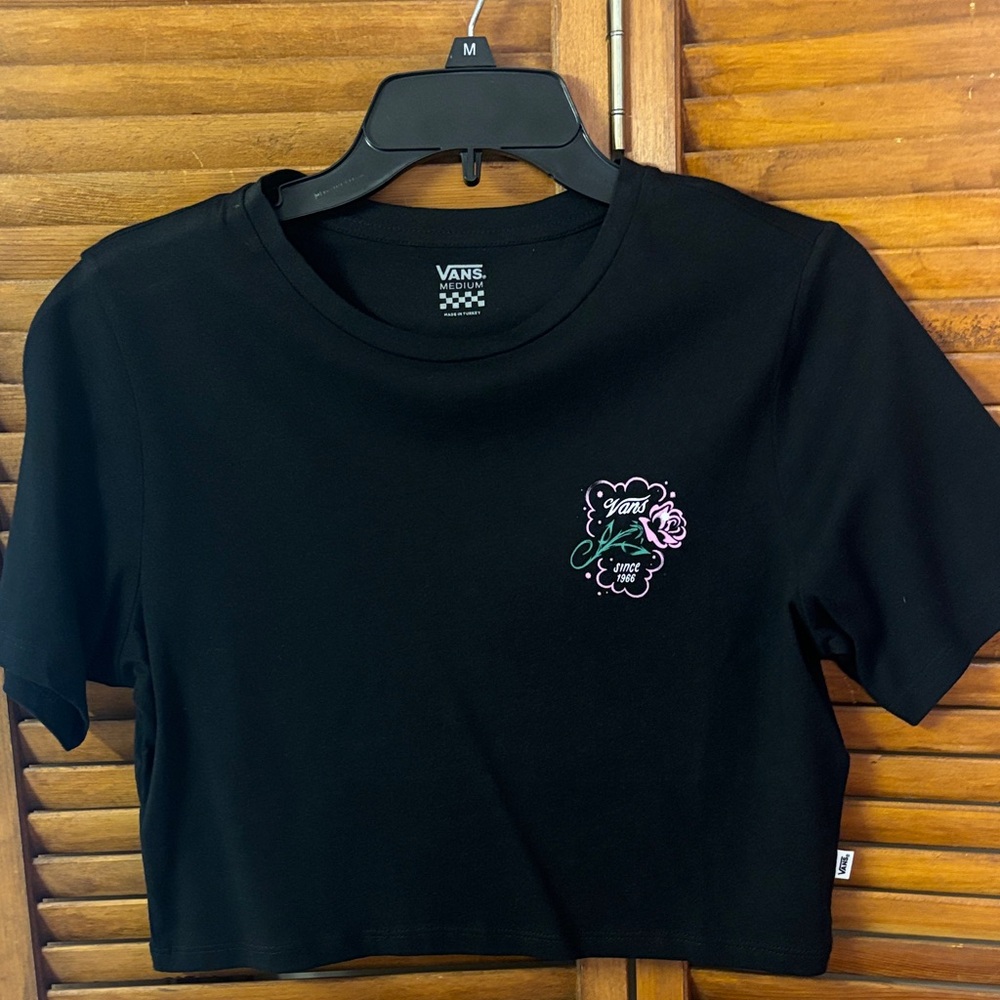 Vans Black Cropped Tee